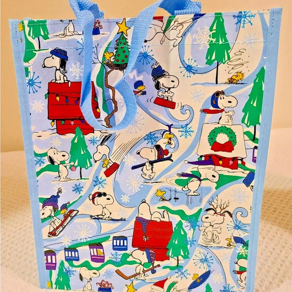 Vera Bradley Ski Slope Snoopy 4pc. Market tote & Gift bag set NWT! - Picture 5 of 9